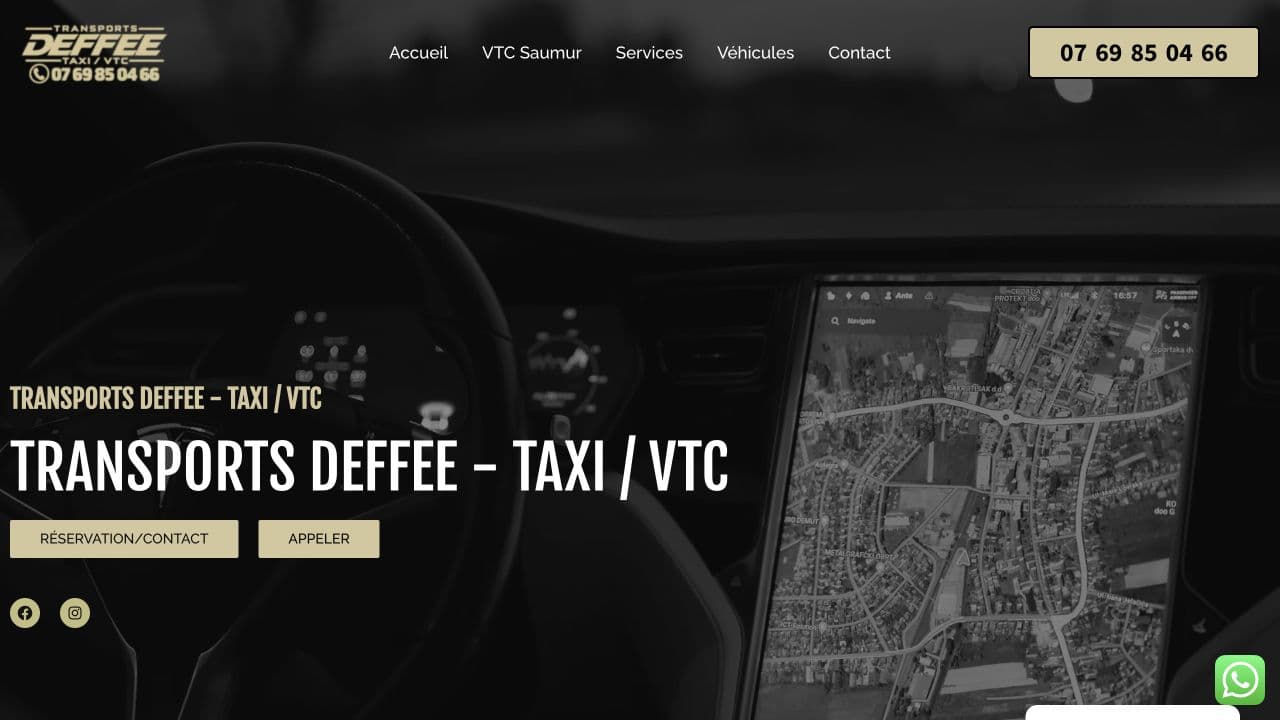 VTC Saumur — Transports Deffee website